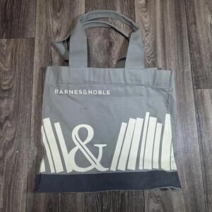 Barnes & Noble Organic Cotton Tote Book Bag Gray